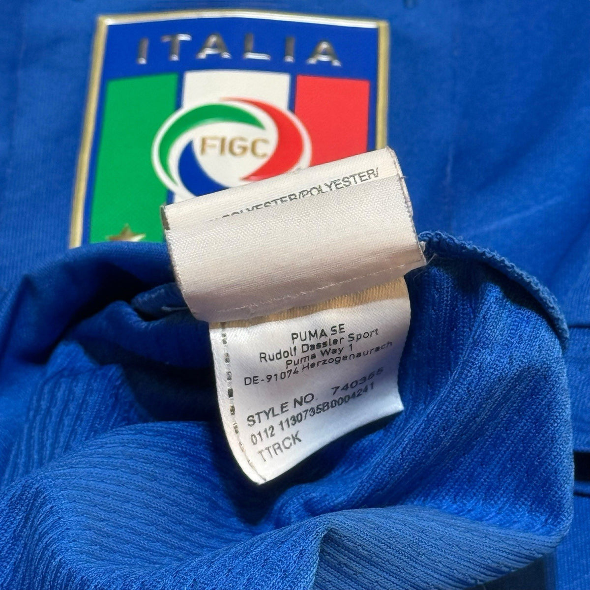 Italy Home Football Shirt 2012-13 Vintage Soccer Jersey Size Medium M