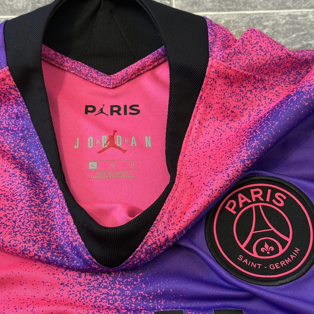 PSG Football Shirt 2020 Soccer Jersey 4th 2021 Fourth Large Adults