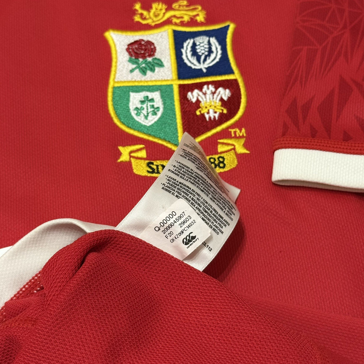 British Lions Men's Jersey Canterbury Rugby 2021 Jersey Small Adults