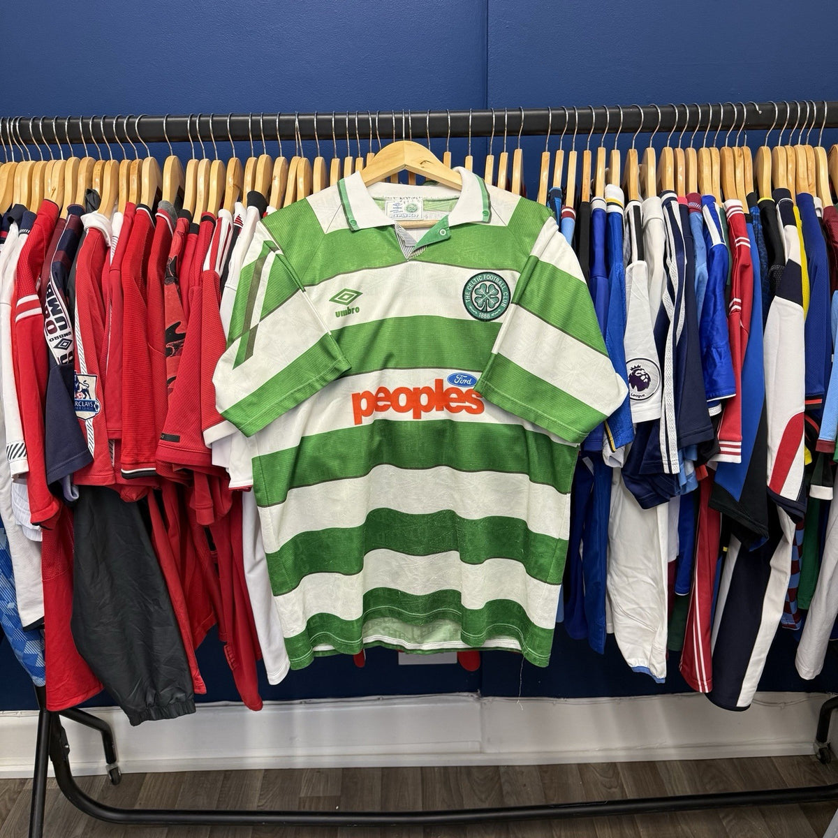 Celtic 1991-92 Home Football Shirt Jersey Large Mens