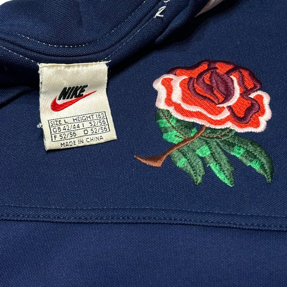 ENGLAND RUGBY JERSEY SHIRT BT CELLNET 2000s NIKE COTTON JERSEY TOP LARGE ADULT