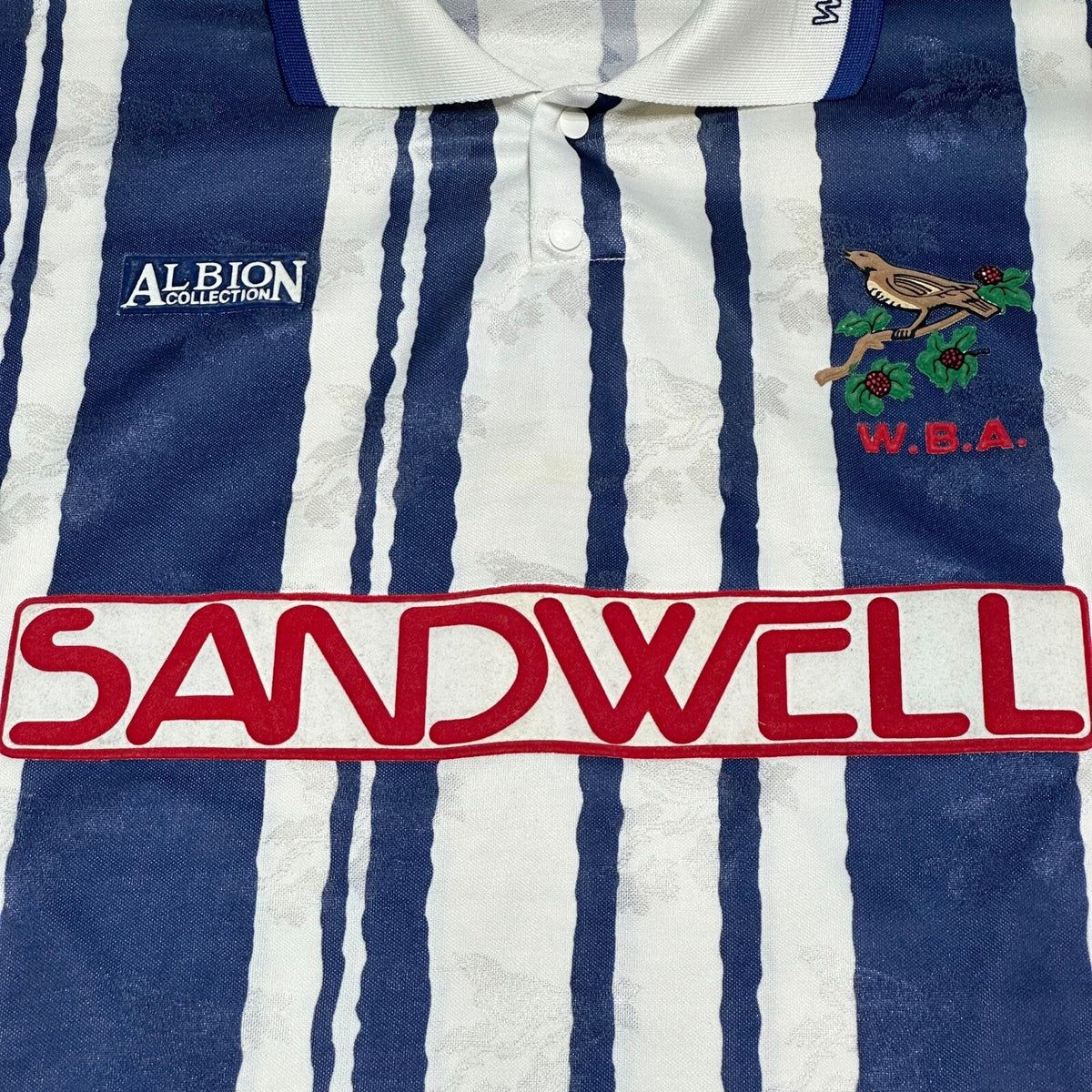 West Bromwich Albion Home Football Shirt 1992/93 Adults XL 46-48”