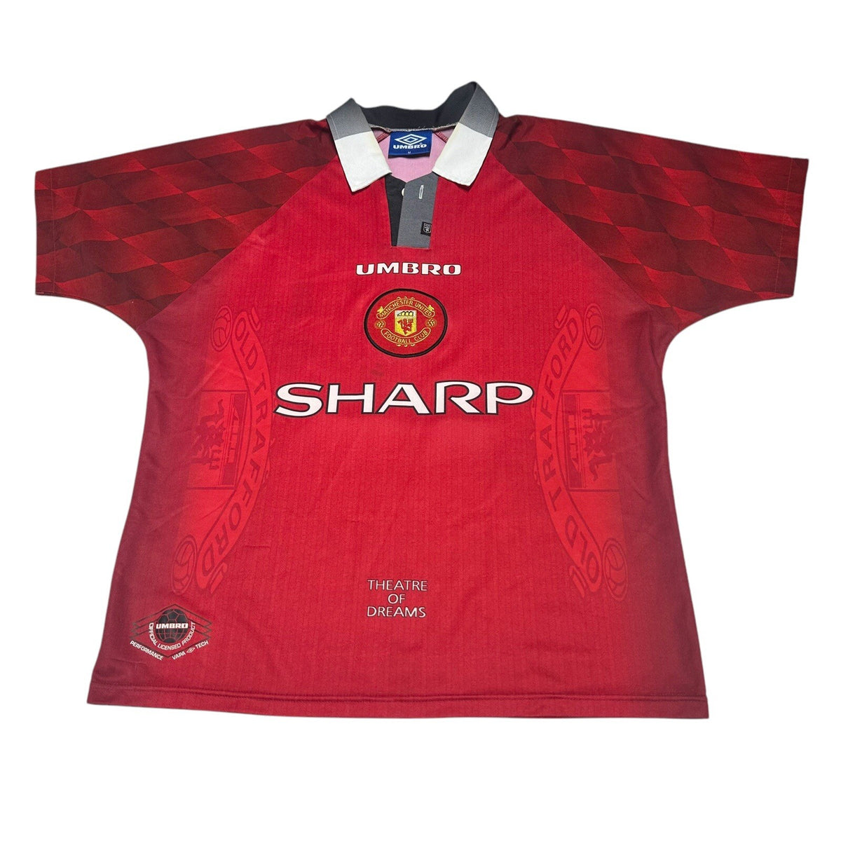 Manchester United 1996-1998 Home Shirt Medium Adult #10 Sherringham