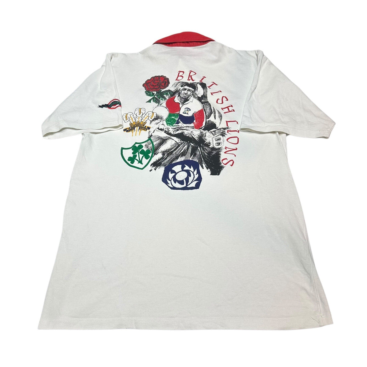 Vintage British Lions Rugby Shirt Mens M/L White Umbro 1989 Australia Union