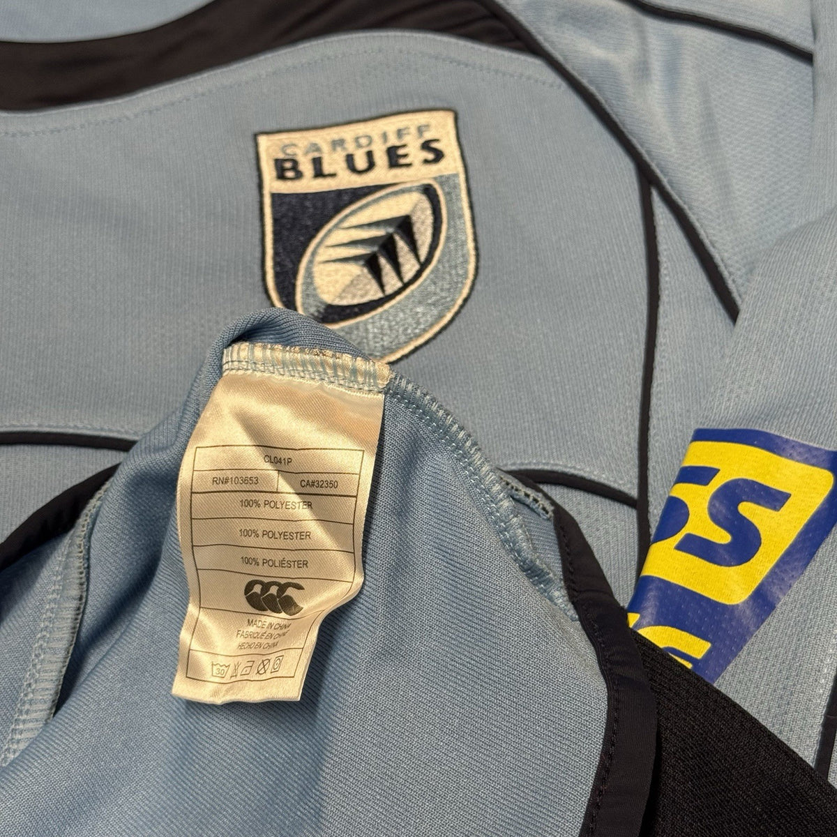 CARDIFF BLUES RUGBY UNION home jersey shirt CANTERBURY 2008-2009 Adult Small