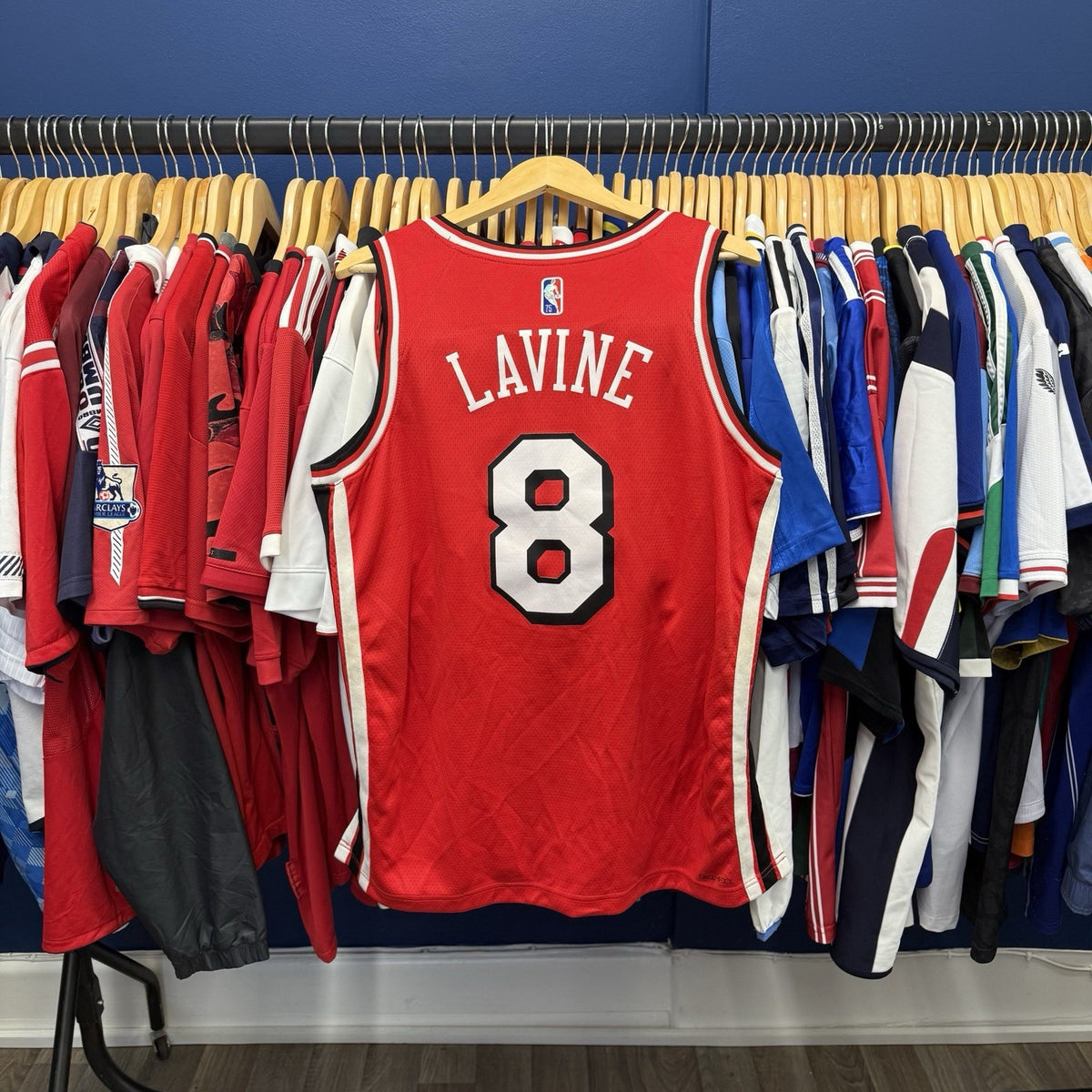 Nike ICON NBA Chicago Bulls City Edition Zach Lavine Jersey Large Adults