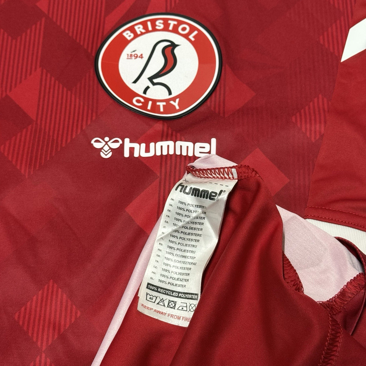 Original Bristol City Home Shirt 2021/22 Men’s Medium Number 22 Hummel