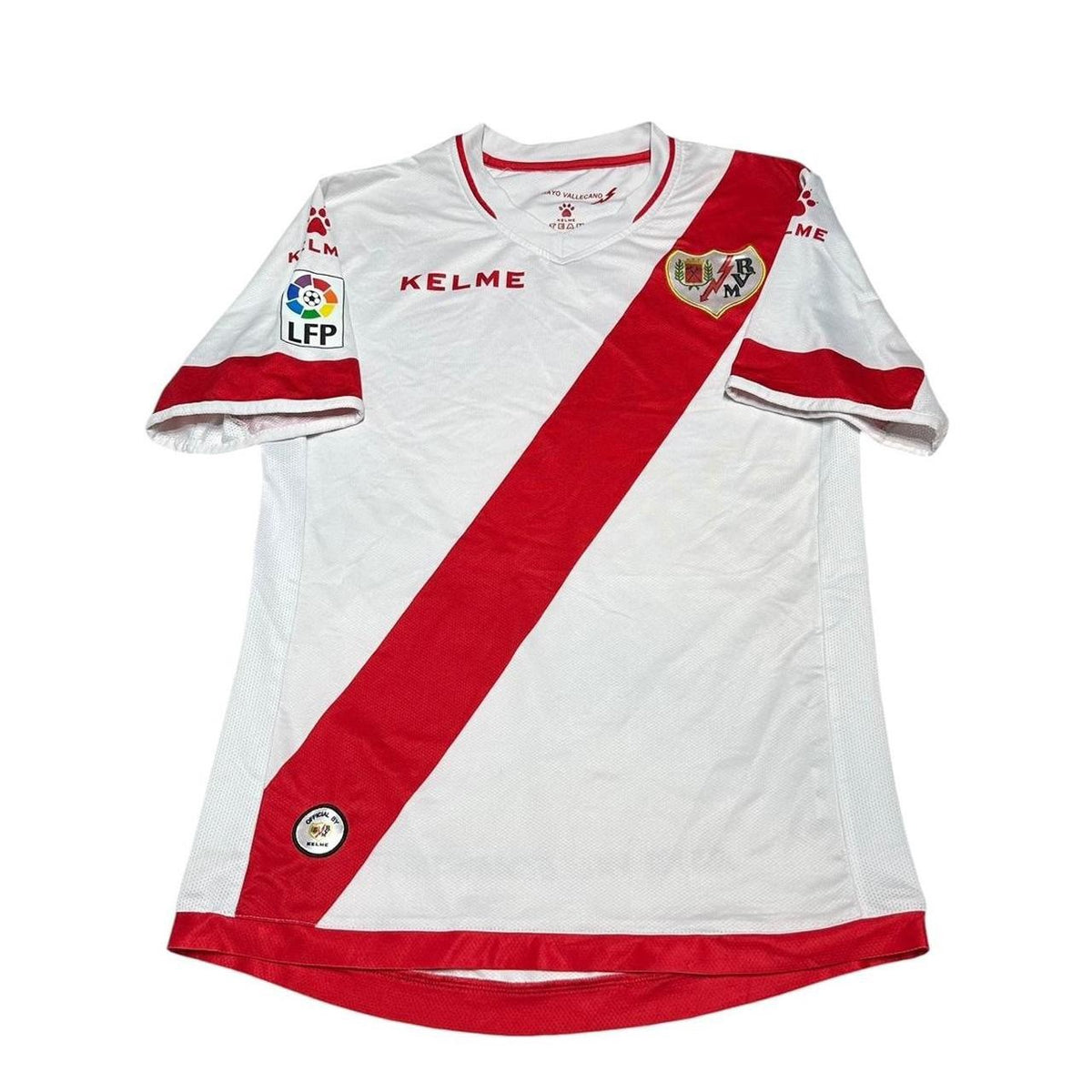 Rayo Vallecano 2016-17 Home Shirt Size 12 Woman’s KELME Football Jersey