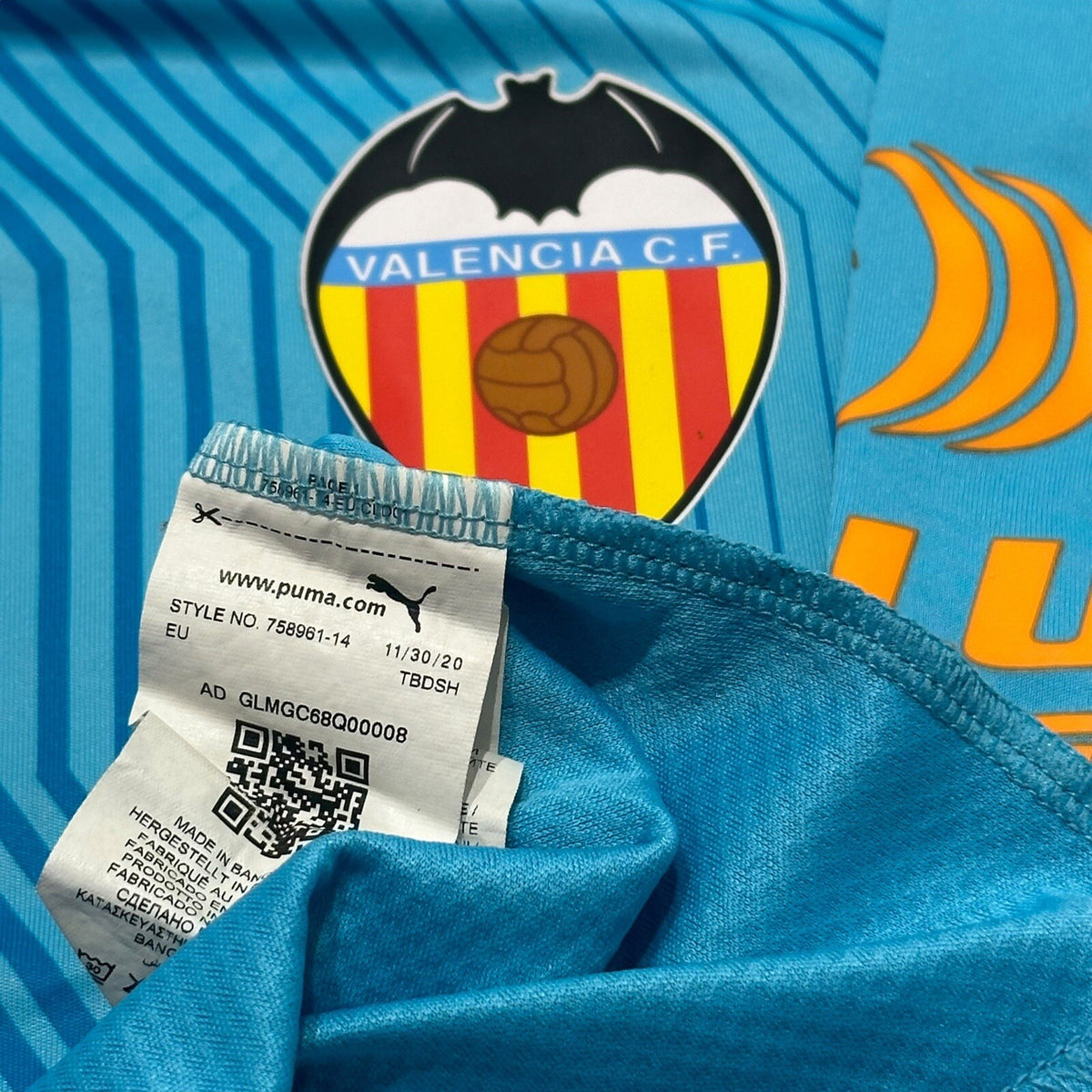 Puma FC Valencia Shirt 2020/2021 Training Jersey Size Small Adults