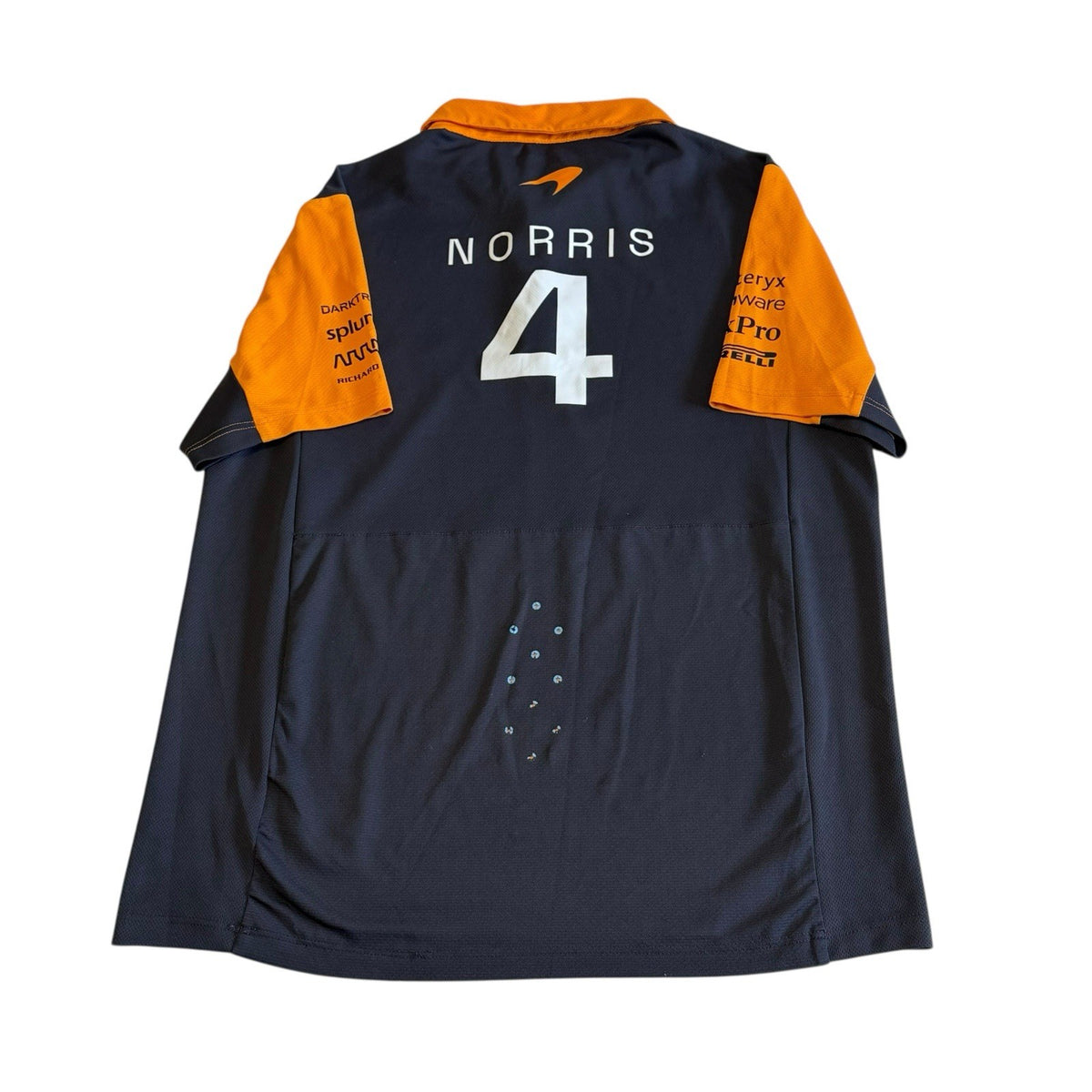 Lando Norris Driver Polo Shirt Size Medium F1 McLaren 2023 Castore Jersey