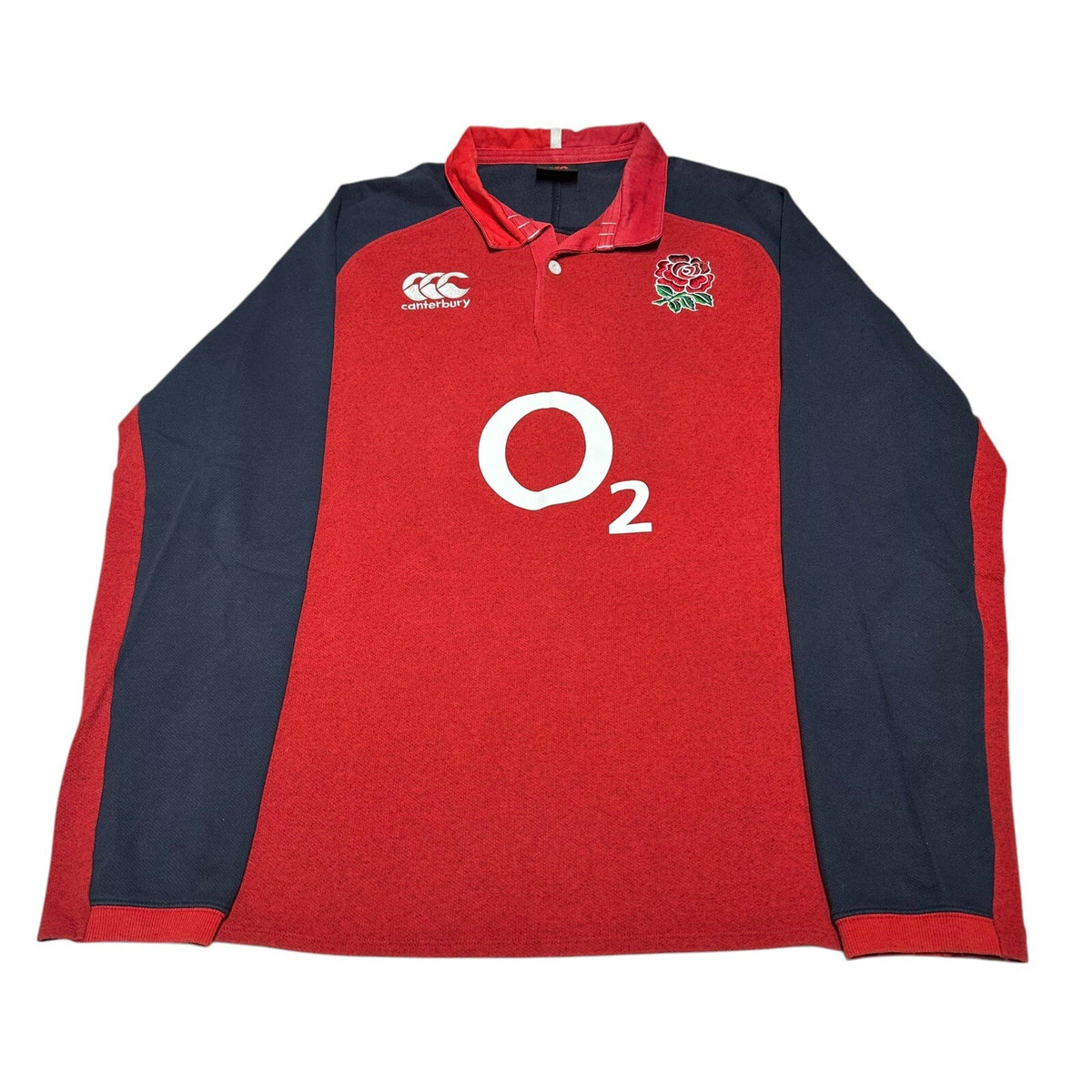 ENGLAND RUGBY UNION SHIRT JERSEY CANTERBURY SIZE LARGE LONGSLEEVE