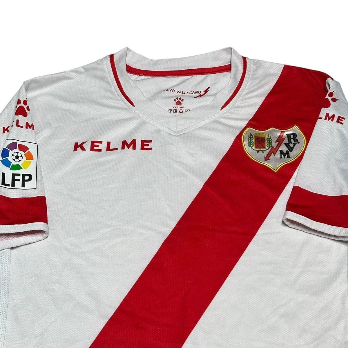 Rayo Vallecano 2016-17 Home Shirt Size 12 Woman’s KELME Football Jersey