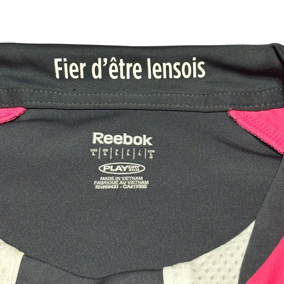 RC LENS FRANCE 2010/2011 AWAY FOOTBALL SHIRT JERSEY REEBOK SIZE L