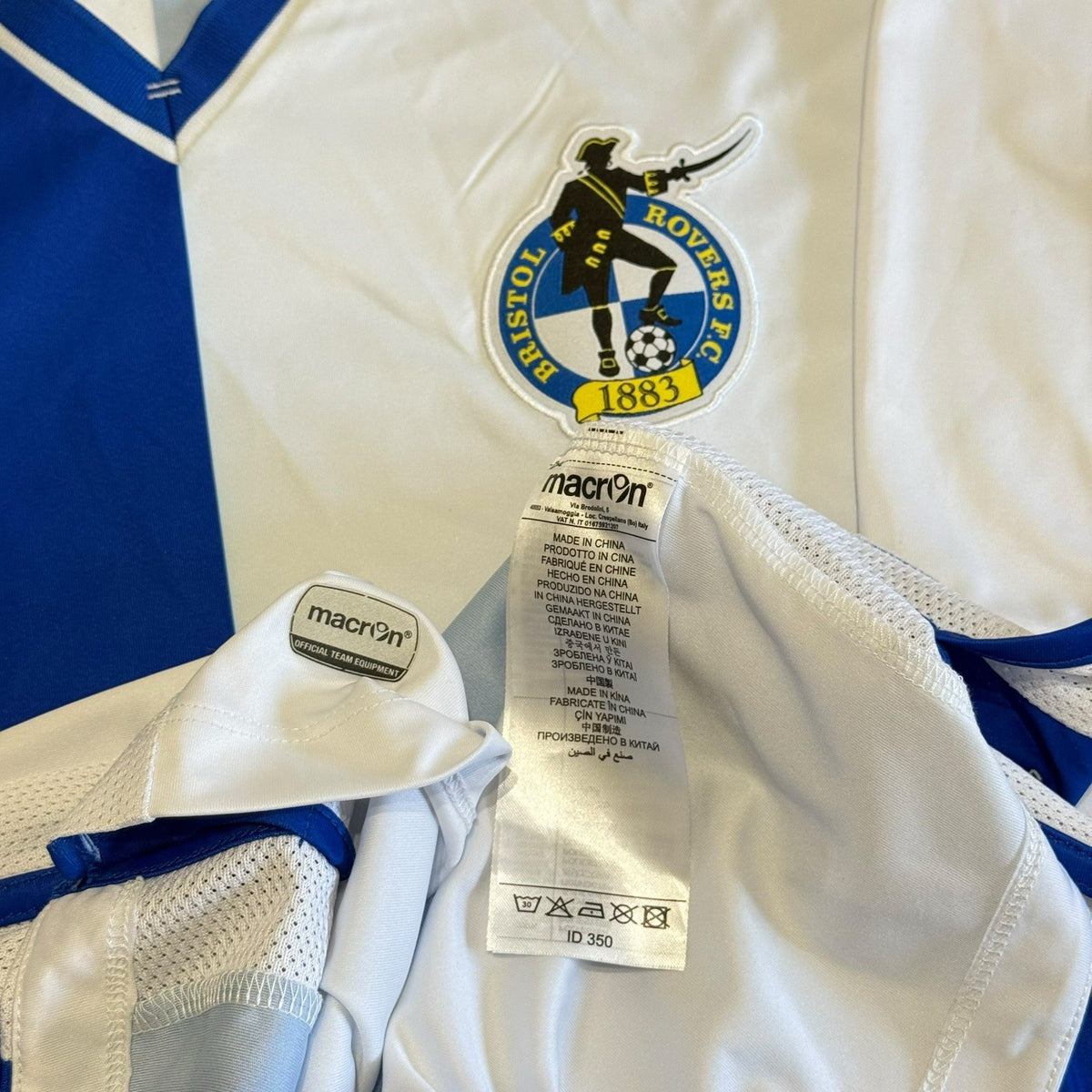 Bristol Rovers Home Football Shirt 2016/17 Adults XL Macron