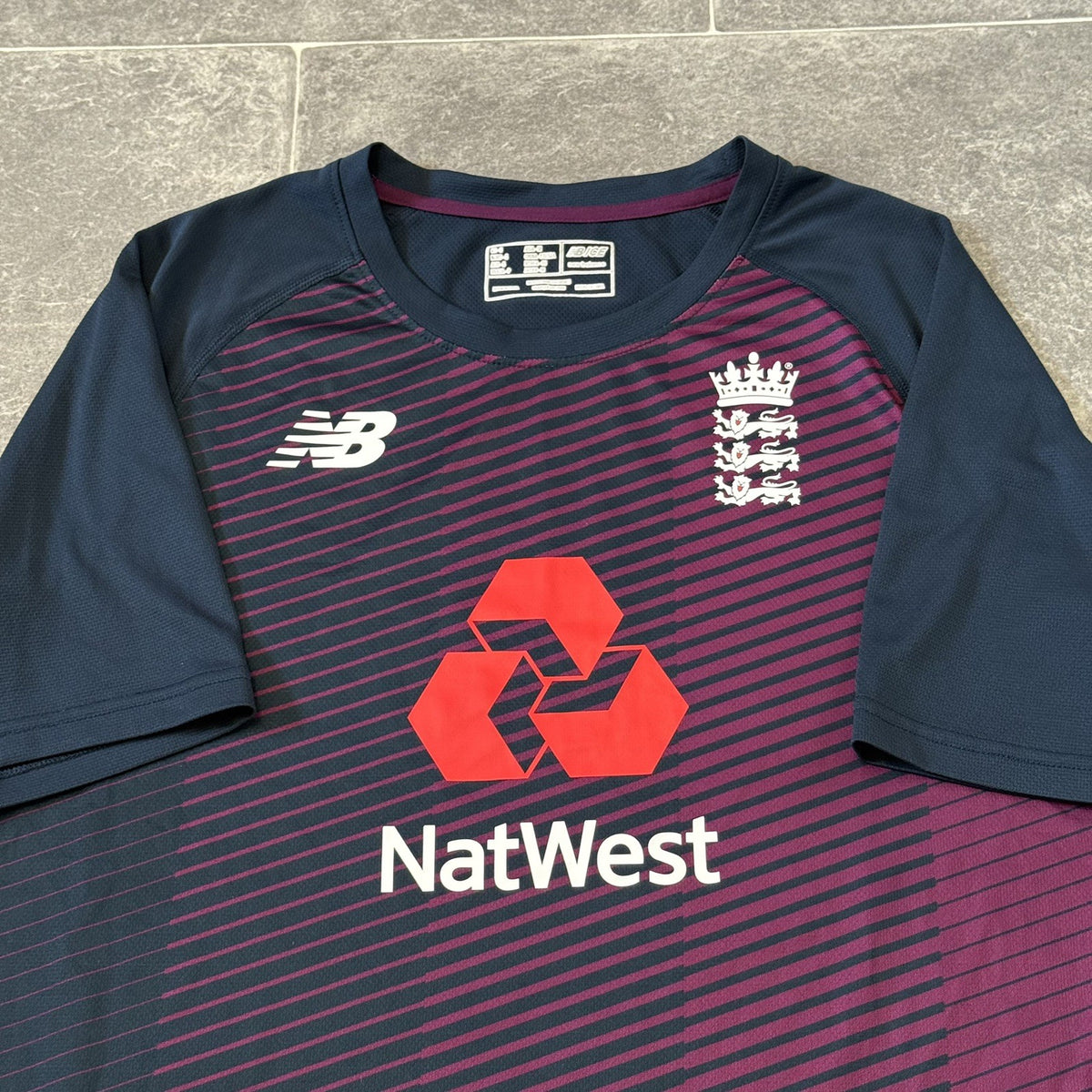 England Cricket Training Shirt Jersey New Balance Size Small Adults