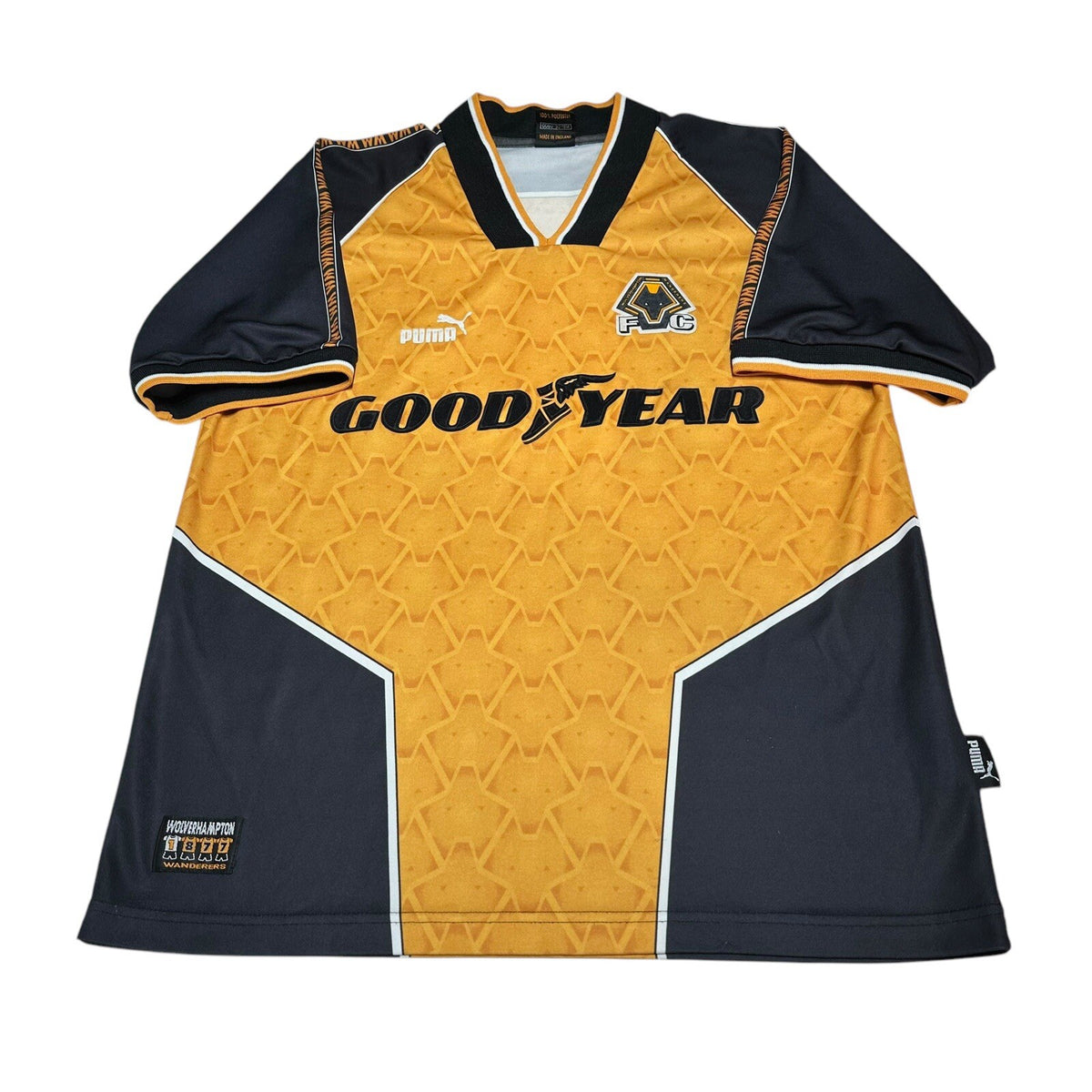 Wolverhampton Wanderers Home Football Shirt 1996/98 Large L Puma Wolves