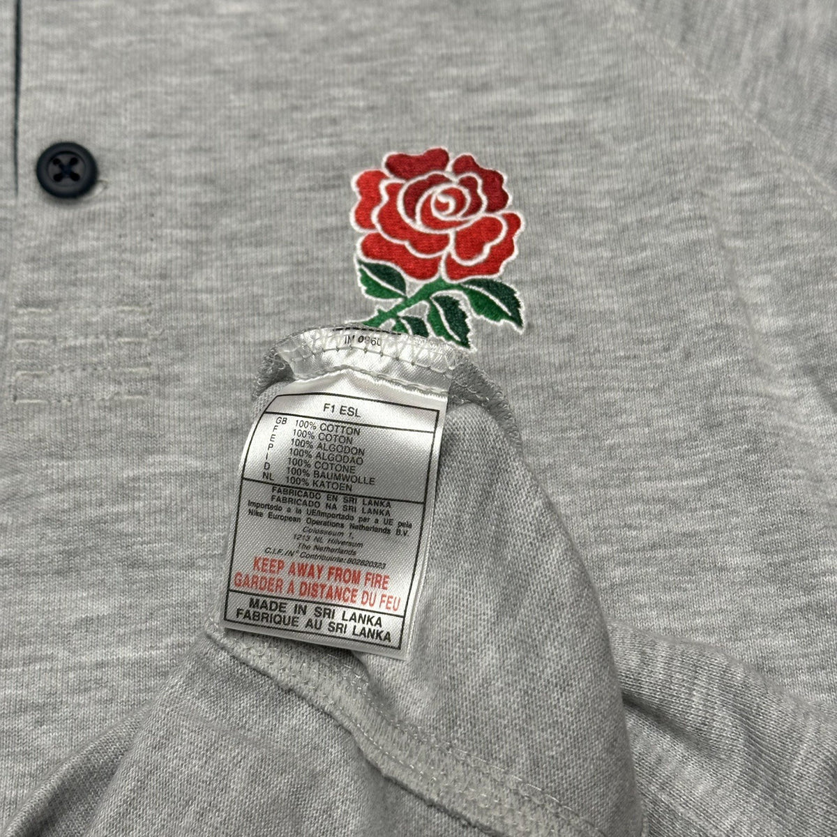 2000-02 Nike Team England Rugby Nike Rugby Polo Large 14-16 Woman’s