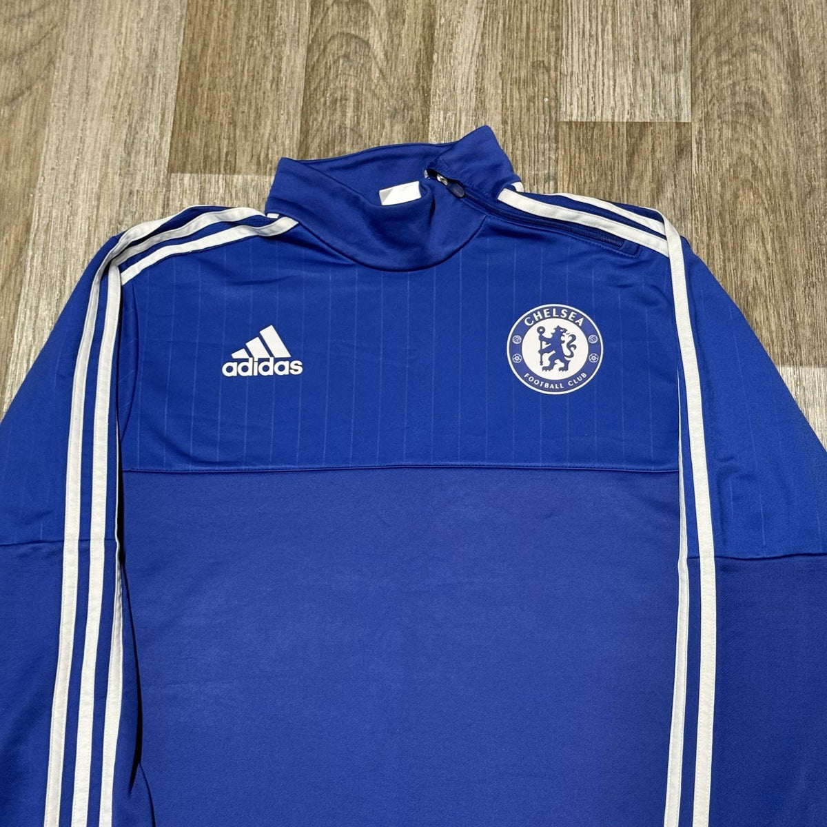 CHELSEA ADIDAS 2015/2016 FOOTBALL TRAINING TRACK TOP JUMPER SIZE Medium
