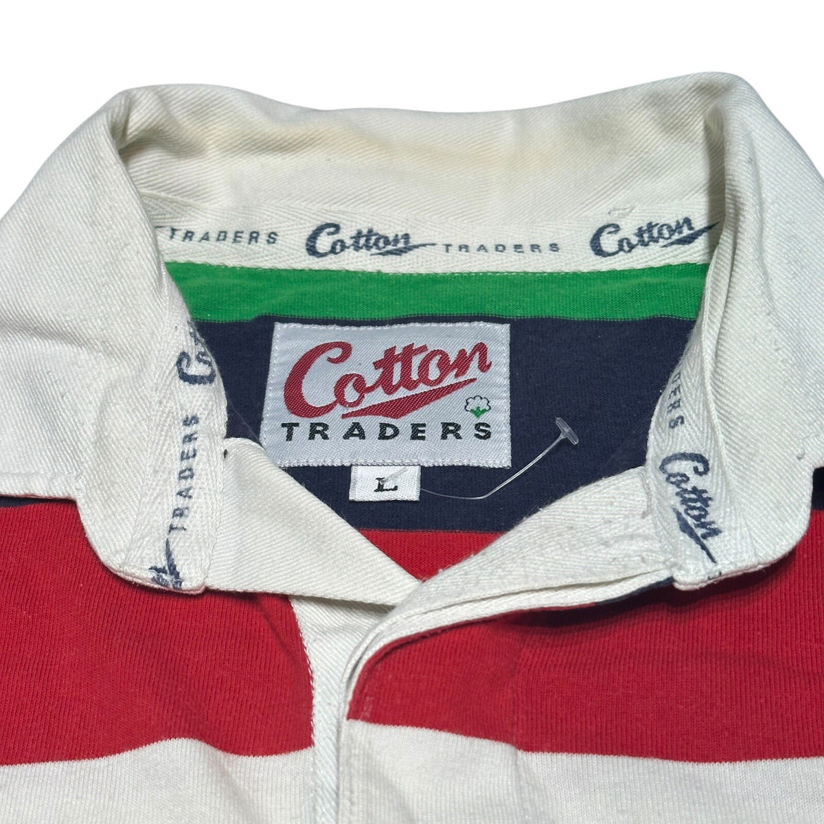 Five Nations Rugby Shirt Cotton Traders Large 90s Rugby Union Jersey Longsleeve