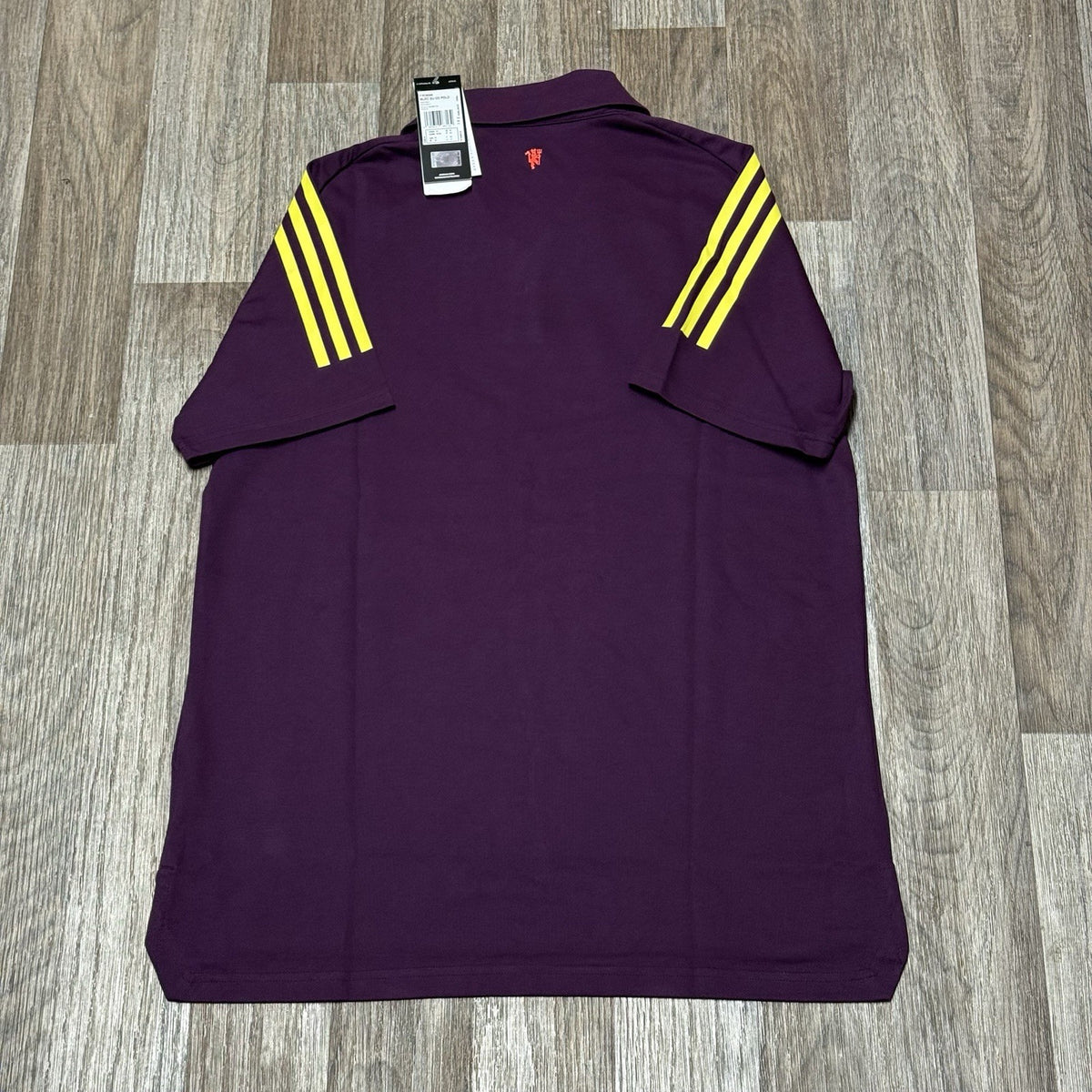 MANCHESTER UNITED Polo Shirt Purple ADIDAS 2020-2021 Red Devils BNWT SIZE MEDIUM