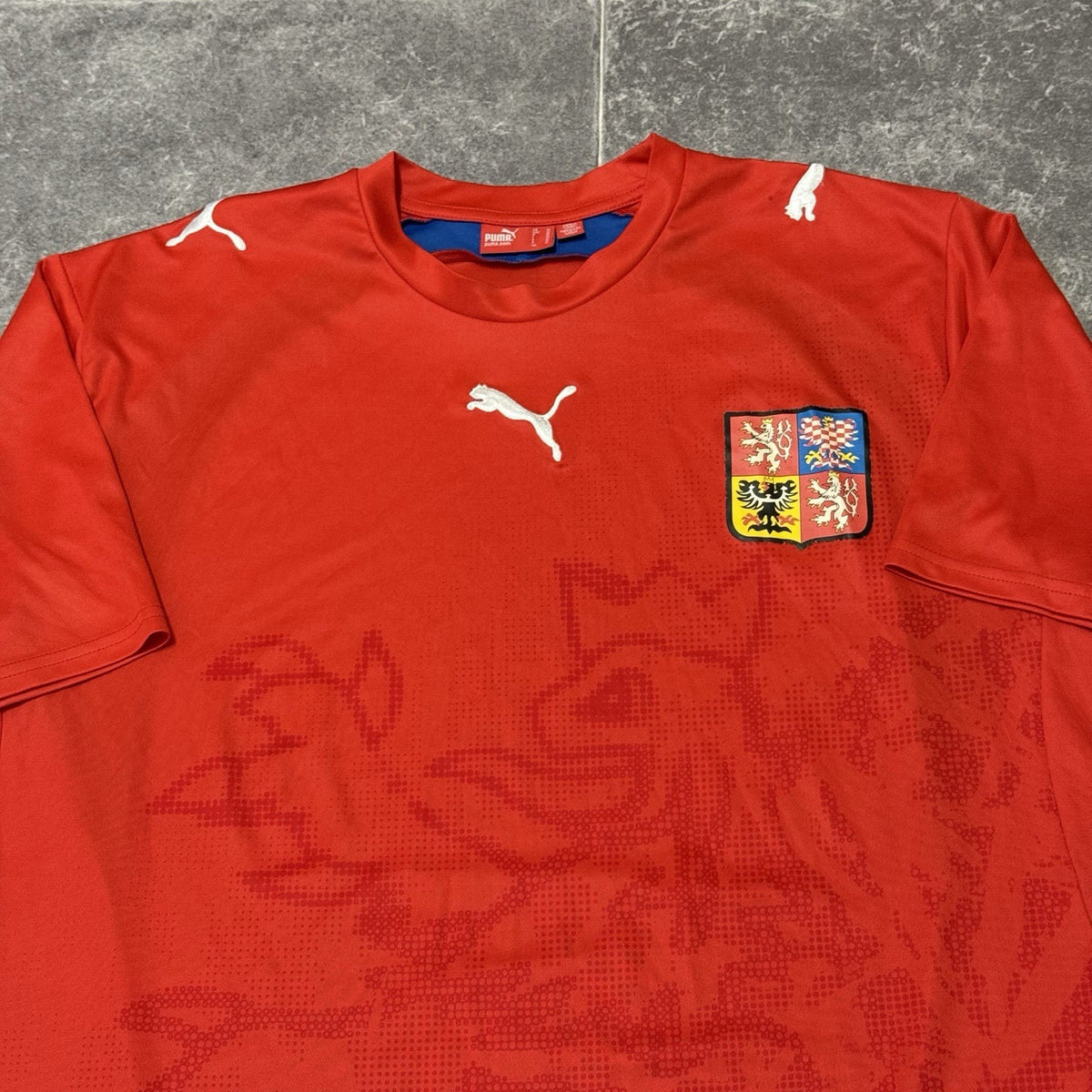 Czech Republic Football Shirt Mens Medium Puma 2006 Home Soccer Jersey Vintage