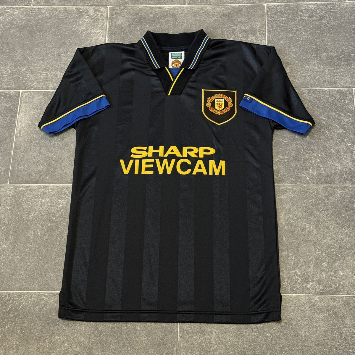 Manchester United 1993 1995 Away Football Shirt Jersey Score Draw Small Adults
