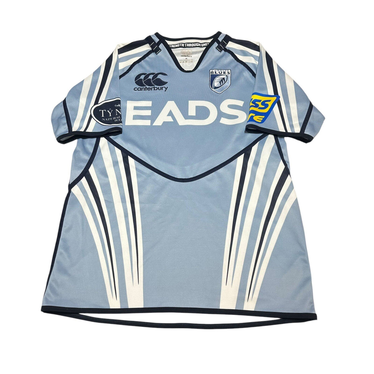 CARDIFF BLUES WALES RUGBY UNION SHIRT JERSEY CANTERBURY MEDIUM M