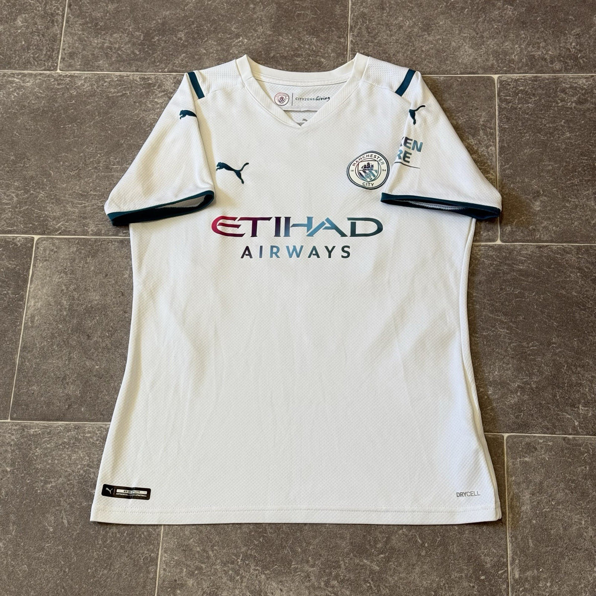 Man City 2021/22 Away Shirt FODEN #47 Puma Size Small Premier League Football