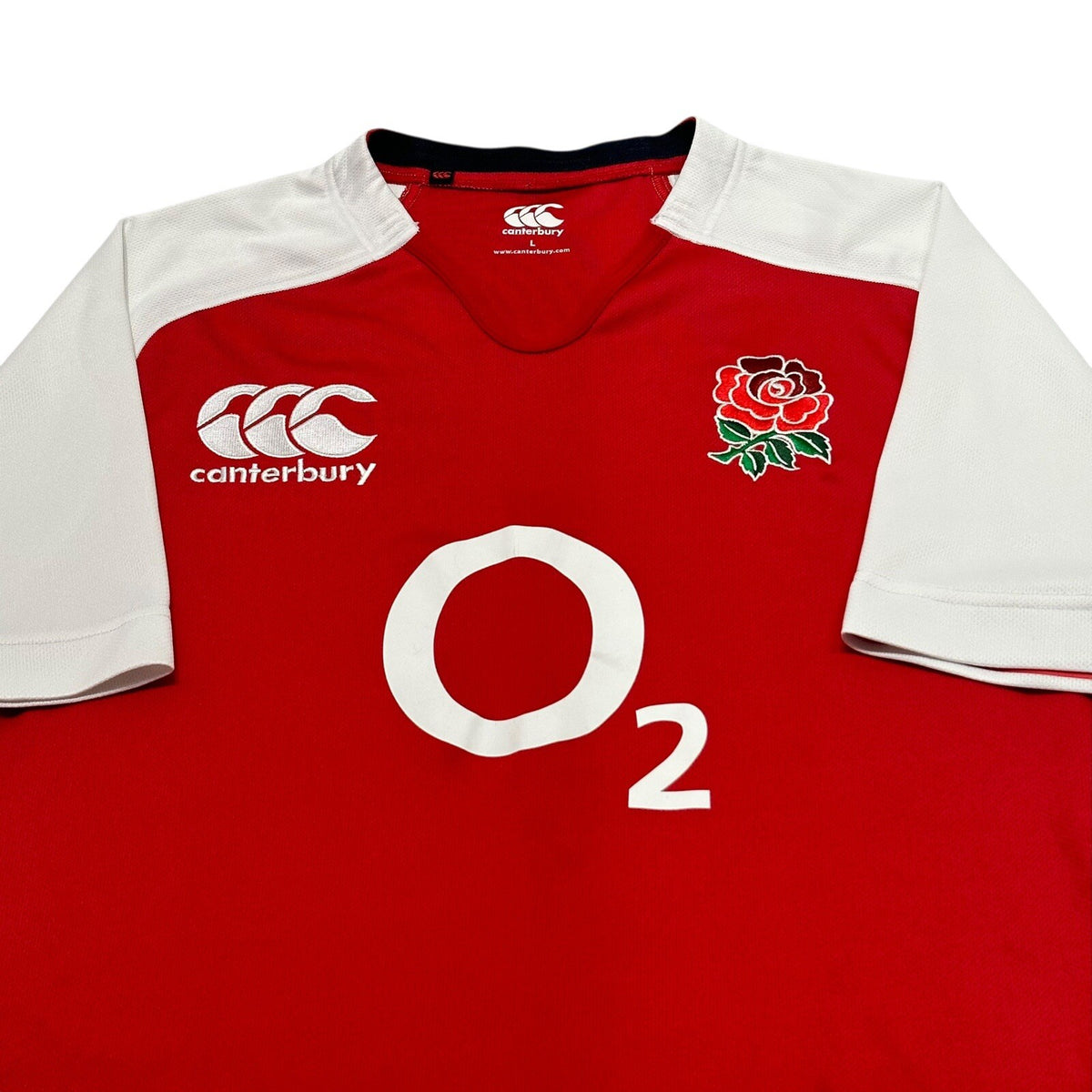 England Rugby Shirt Jersey Canterbury Player Training Top Large L