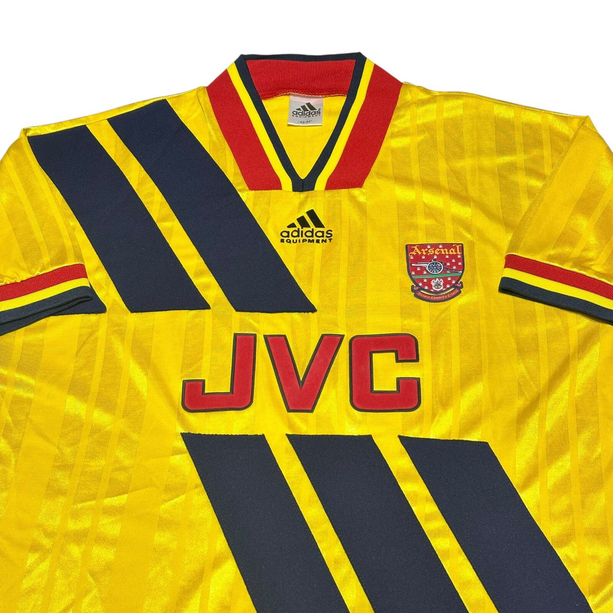 ARSENAL 1993 1994 AWAY FOOTBALL SHIRT ADIDAS JERSEY SIZE L/XL 42-44”