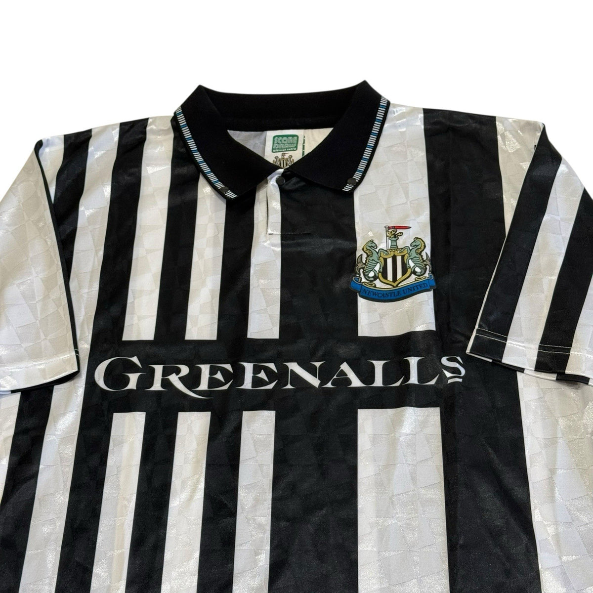 Newcastle United 1990 Score Draw Home Football Shirt Men's XL Extra Large