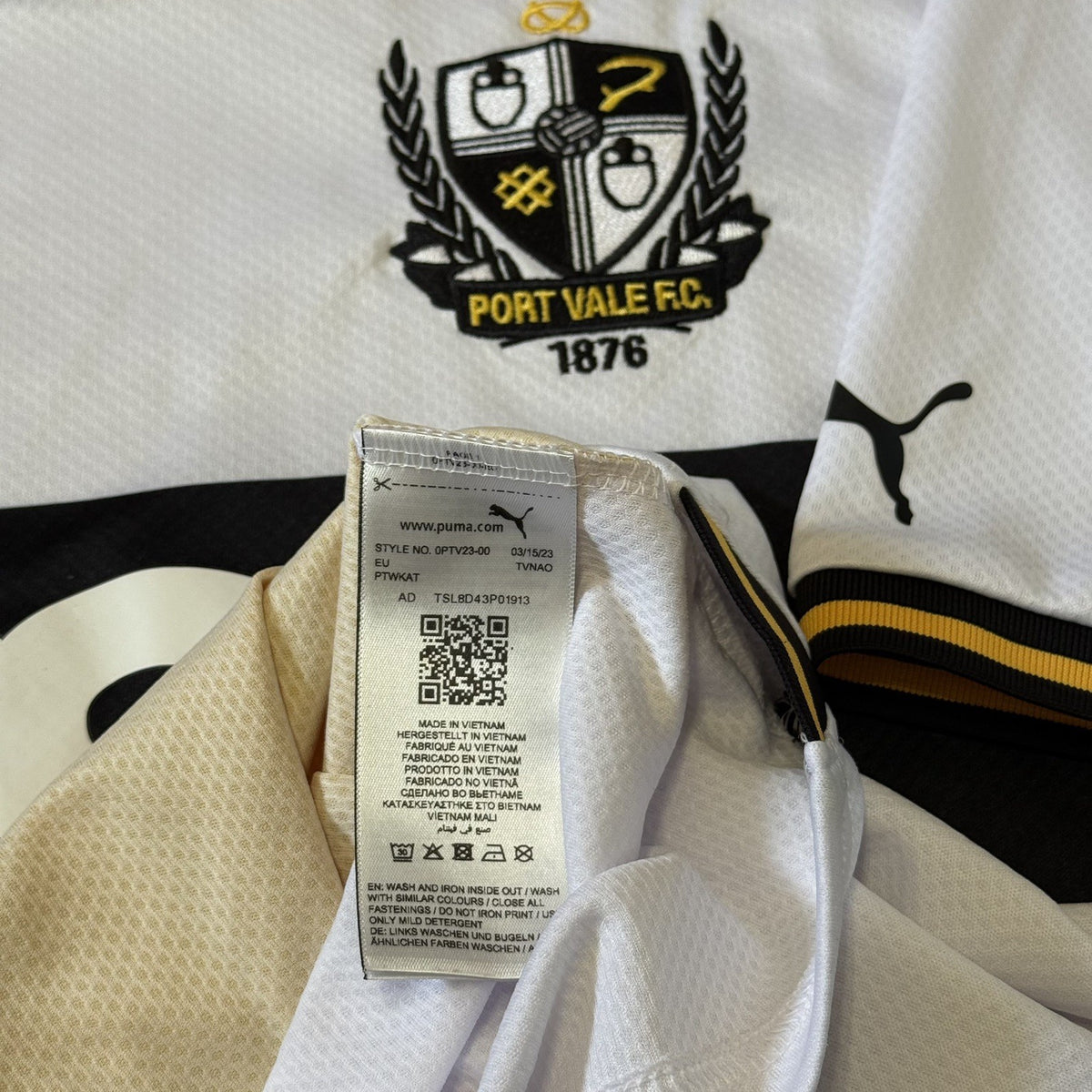 Port Vale Football Shirt Jersey 2023/24 Home Large Adults