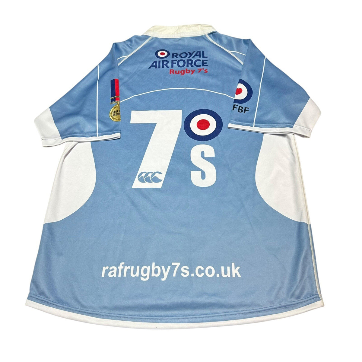 Cantebury Royal Air Force Rugby Shirt XL Jersey Spitfire Rugby 7s RAF