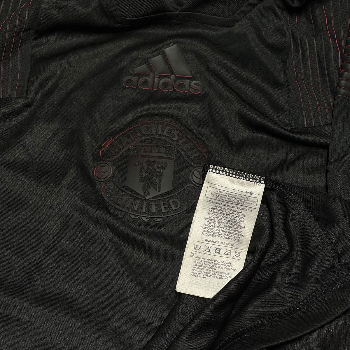 Manchester United Football Shirt Adidas Mens Medium Training Jersey 2018/19