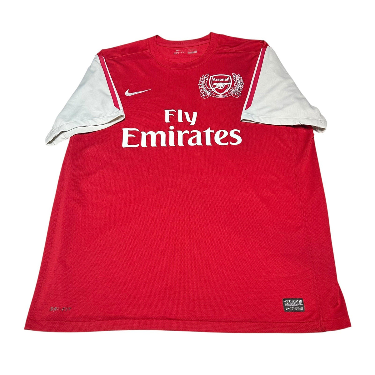 ARSENAL 2011/2012 HOME FOOTBALL SHIRT NIKE 125 ANNIVERSARY JERSEY SIZE XXL