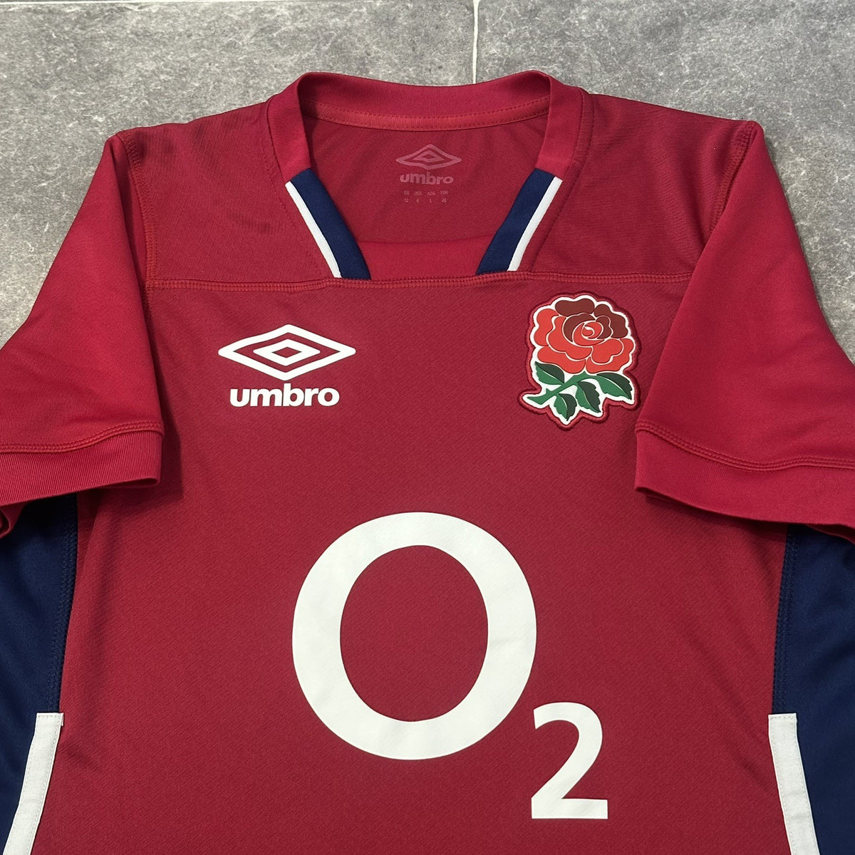 England Rugby Shirt Woman’s 12 UK 8 US Red Alternate Pro Umbro Training 2021/22