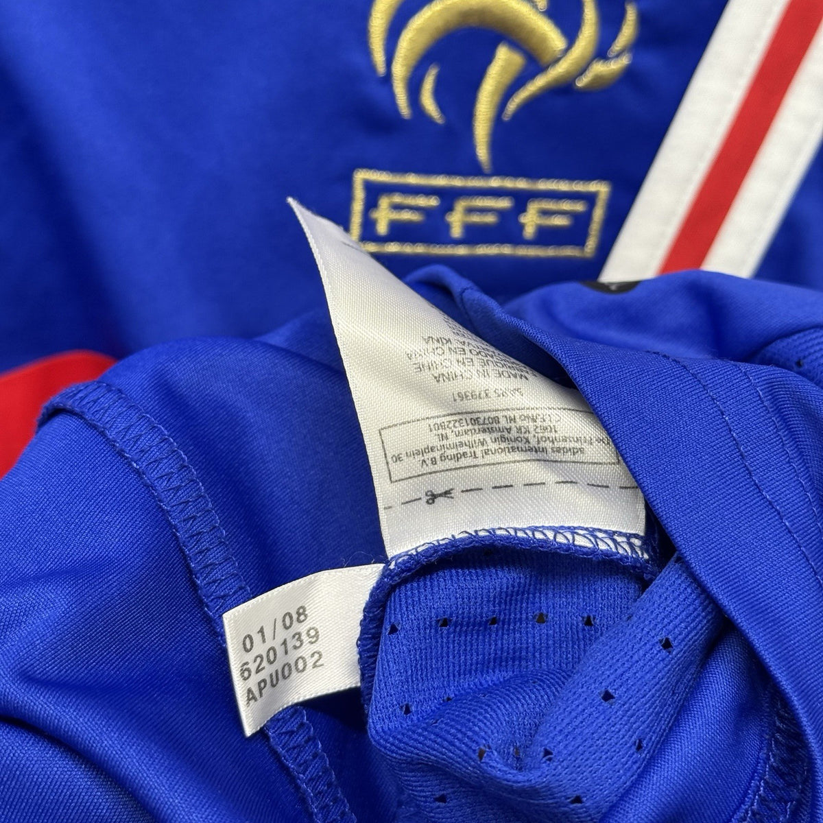 France Home Shirt 2007/08 (L) Adidas Large Adults