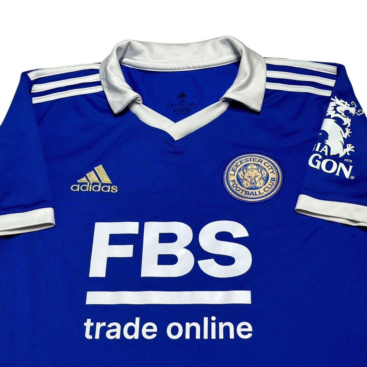 LEICESTER CITY 2022/2023 HOME FOOTBALL SHIRT JERSEY ADIDAS XS ADULT