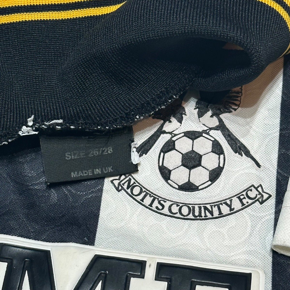 Vintage Notts County Shirt Football Jersey Size 26/28” Youth 90s