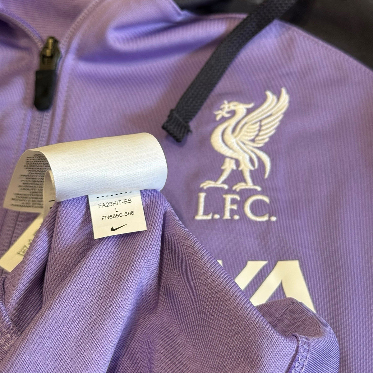 Liverpool F.C Jacket Nike Dri-FIT 2023/24 Hooded Football Jersey Size Large