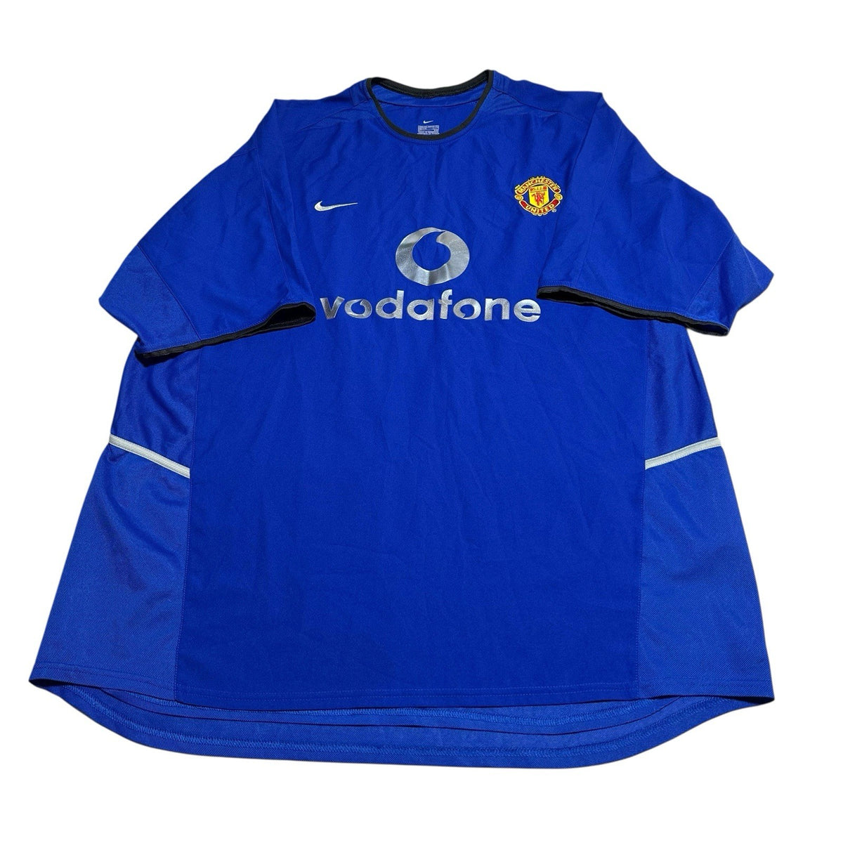 Manchester United Football Club Blue Shirt 2002-03 Size XXL Nike Vodafone