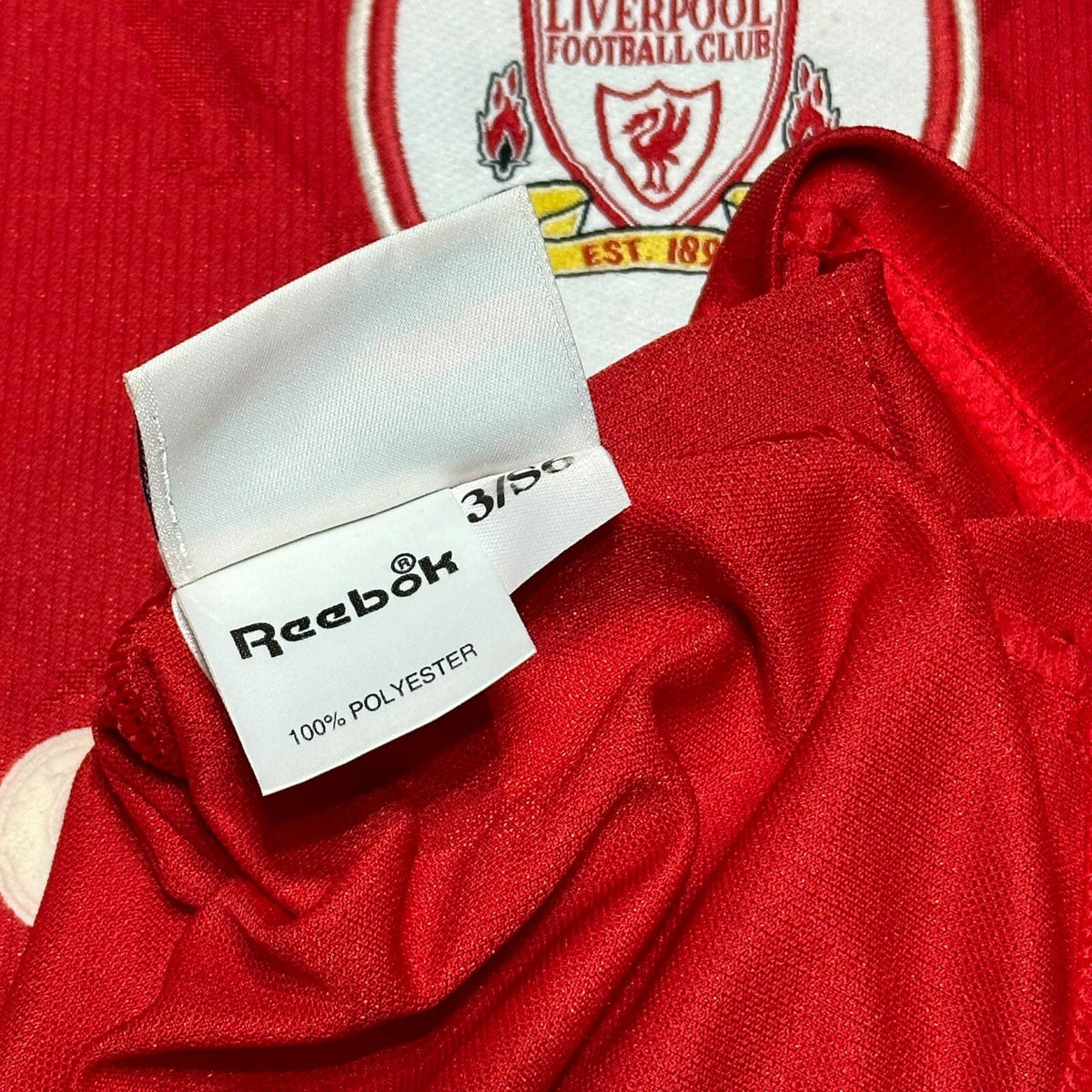 LIVERPOOL 1996/1998 HOME FOOTBALL SHIRT REEBOK SOCCER JERSEY SIZE LARGE 42/44”