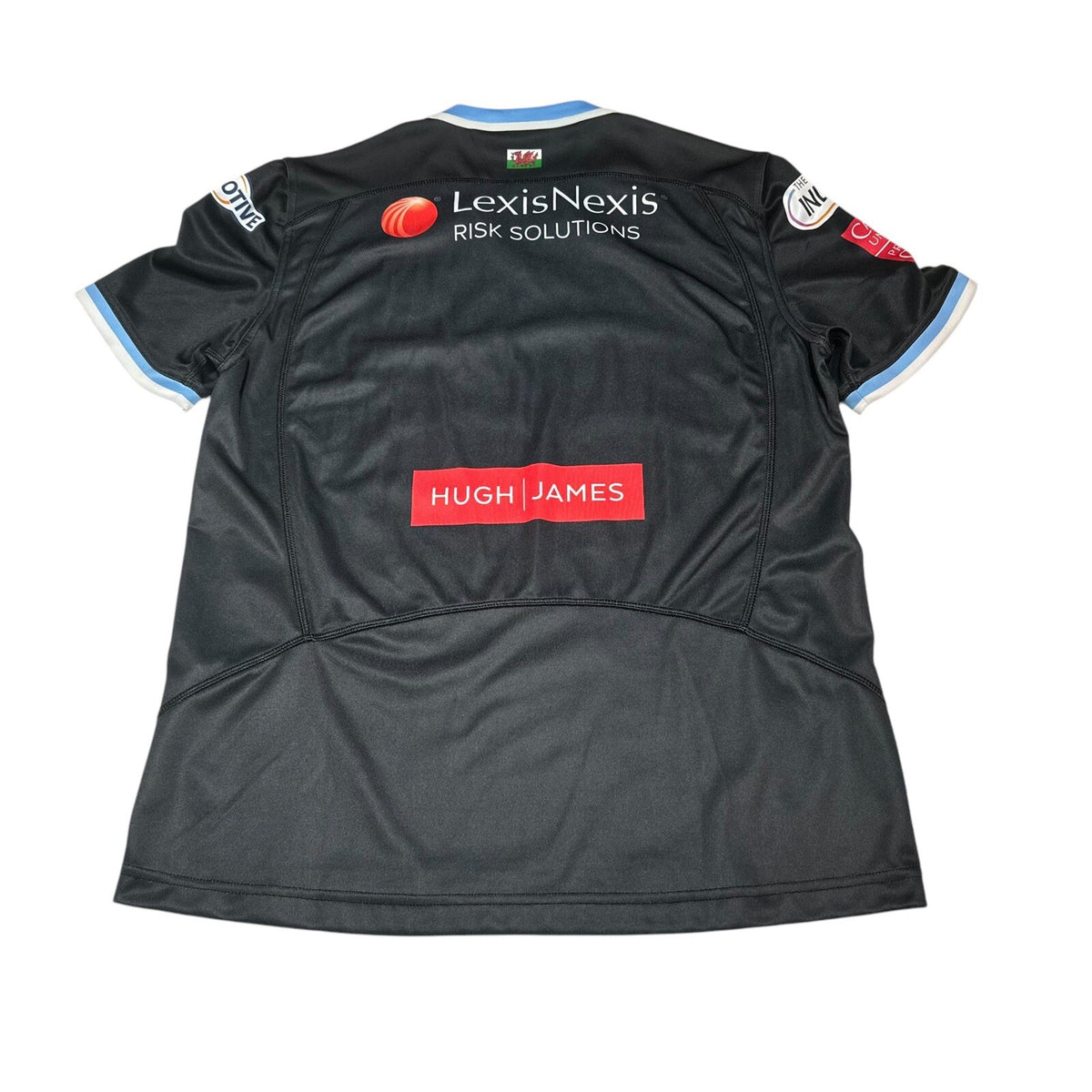 Cardiff Blues Rugby Away Shirt 2020/2021 - Macron Large L Jersey Pro Player