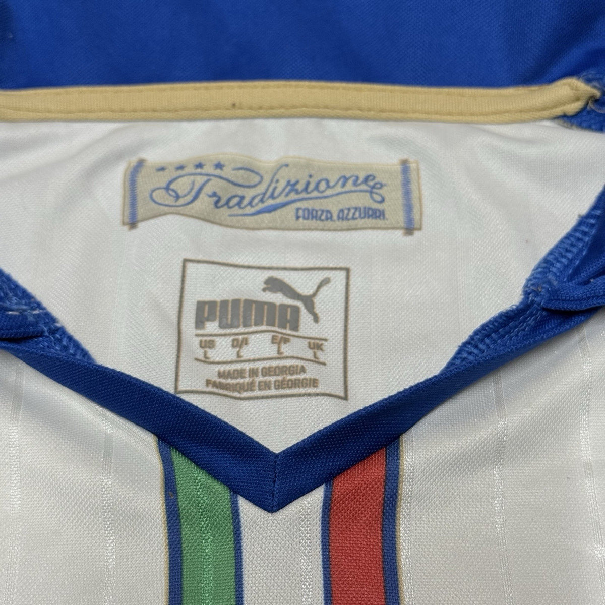 Italy Football Shirt 15/16 Euro Puma Soccer Jersey Size Large