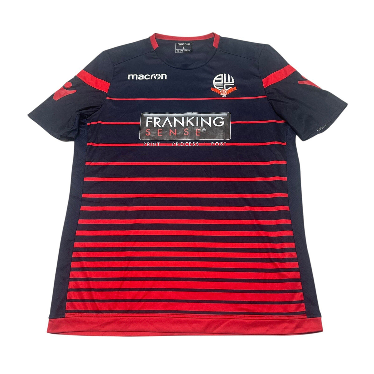 BOLTON WANDERERS 2018/2019 SOCCER FOOTBALL SHIRT JERSEY MACRON MEN'S SIZE L