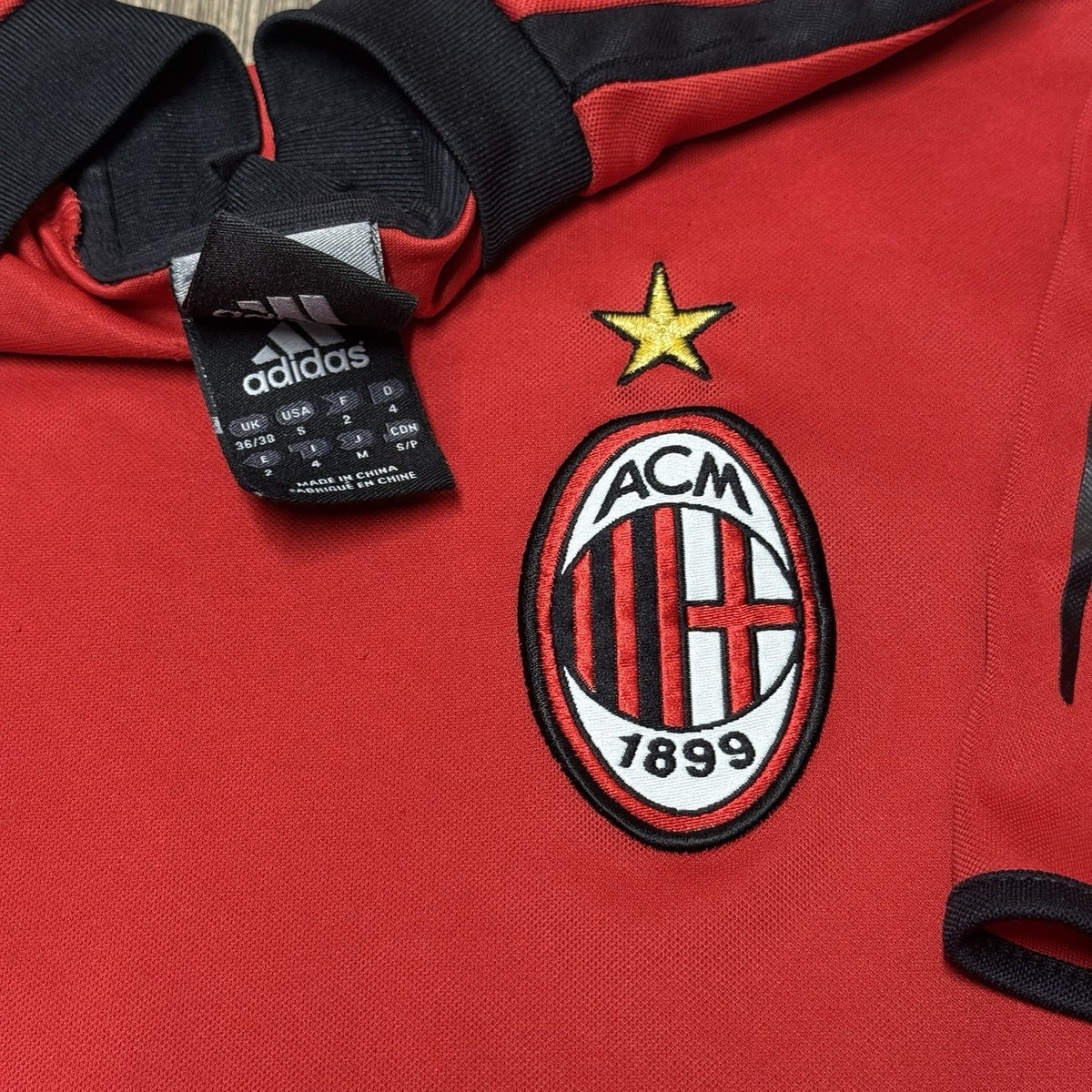 AC Milan Champions League Shirt Small Adults 2004 Official Rare