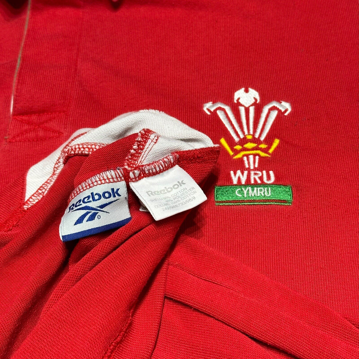 Reebok Wales Rugby Shirt Longsleeve Vintage 1998/1999 Jersey Size XXL 46"/48"