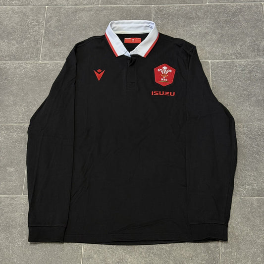 Wales 2021 Long Sleeve Away Shirt Macron Men’s Large Rugby Union Classic