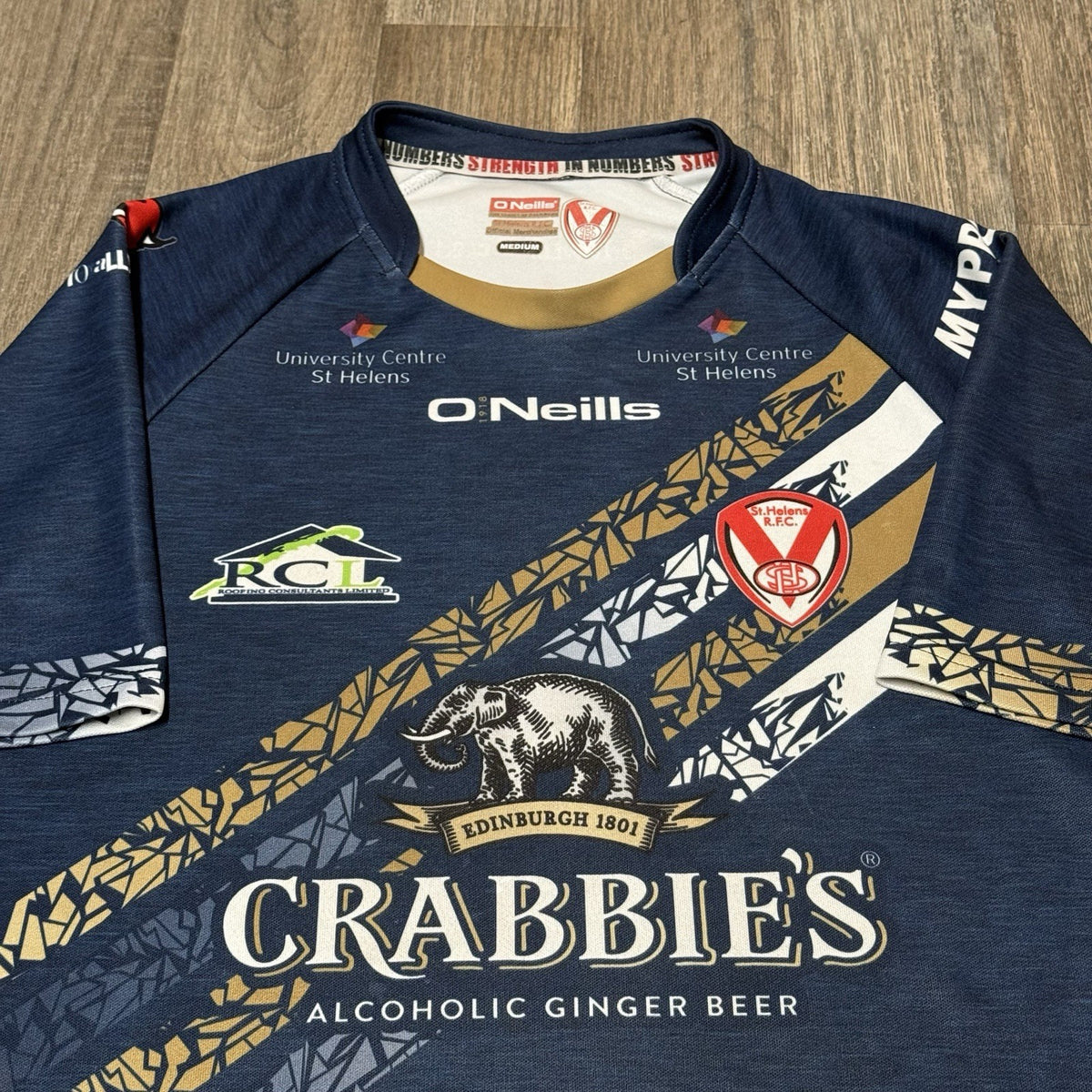 St Helens Rugby Super League Away Shirt 2017 O'Neills Medium Jersey Top Saints