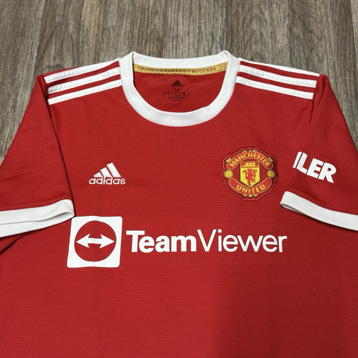 Manchester United 21/22 Home Football Shirt Sancho 25 Adidas Authentic Medium